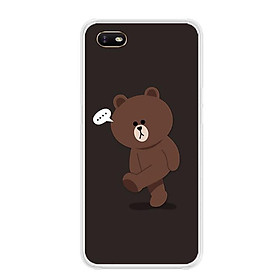 Ốp lưng dẻo cho điện thoại Oppo A1K - 0085 GAUBROWN01 - Hàng Chính Hãng