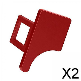 2xCar Safety Seat Belt Buckle Clip /Replacement for Byd Atto 3 Yuan Plus Red