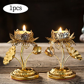 Hình ảnh Lotus Candle Holders Mantel Decorative Candelabras Tealight Candlestick