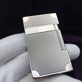 Mua Hộp Quẹt Bật Lửa Gas Đá Họa Tiết Kẻ Dọc D75 Chặn 4 Góc Cao Cấp (Màu Ngẫu Nhiên)