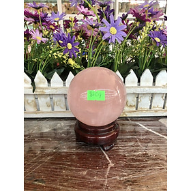 Mua Quả cầu phong thủy đá thạch anh hồng - Đường kính 8cm  8 6cm và 8 8cm