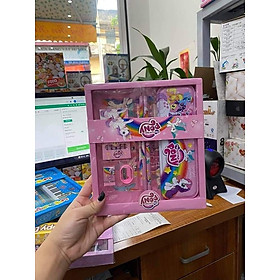 Bộ Hộp Bút 7 món hình Nhân vật Hoạt Hình. Dụng cụ học tập đáng yêu cho bé.