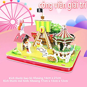Xếp hình Doremon Thế Giới Động Vật (60 Mảnh Ghép) Công Viên 3D - cho bé phát triển trí tuệ - HAPPY