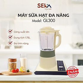 Máy làm sữa hạt Seka GL300 dung tích 1.75L công suất 1400W với 12 chức năng xay nấu tiện lợi hàng chính hãng