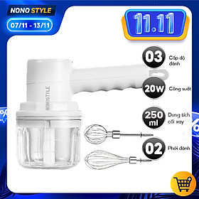 Máy Đánh Trứng Cầm Tay NONOSTYLE H-D03 – Đánh Trứng & Xay Gia Vị