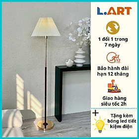 Hình ảnh Đèn cây đứng decor Đèn trang trí phòng khách phòng ngủ đọc sách vintage cao cấp DC002