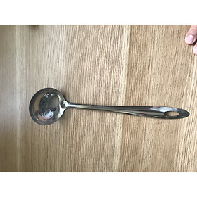 Vá múc canh inox và vá lổ inox múc topping