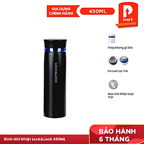 Bình Giữ Nhiệt Lock&Lock Feather Light LHC4131BKR (450ml)