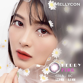 Kính áp tròng màu 1 tháng Mellycon - Berry Pink