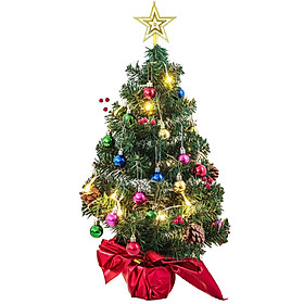 Mua Cây Thông Noel Để Bàn Mini - Đầy Đủ Phụ Kiện Trong Hộp + Đèn Led