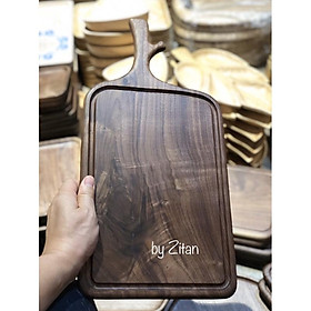Mua Thớt gỗ óc chó cao cấp khoét rãnh có tay cầm decor