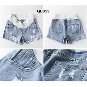 Quần đùi bầu JEANS trẻ trung năng động QDD29