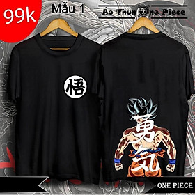 Áo Thun In Hình Dragon Ball - Son GoKu "Bảy Viên Ngọc Rồng" Áo Đen 2 Mặt Cực Ngầu