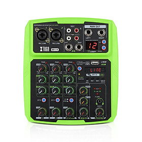 XTUGA BV 4/6 kênh MP3 với tần số ghi âm, bluetooth function, USB máy interface và hiệu ứng 16 preset DSP cho nhà âm nhạc sản xuất, sống streaming,K song cover và so on.