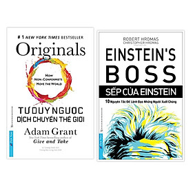 Sách - Combo Tư duy ngược dịch chuyển thế giới + Einstein's Boss Sếp của Einstein - FirstNews