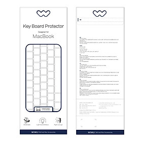 Phủ Phím WiWu Key Board Protector Dành Cho Macbook 13.3 air/ 13.3 pro Màu Trong Suốt, Chống Bụi, Chống Thấm, Chống Nước - Hàng Chính Hãng