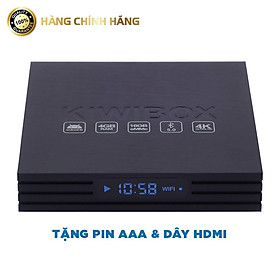 Android TV box Kiwi Box S10 PRO CHÍNH HÃNG tặng kèm pin và dây HDMI