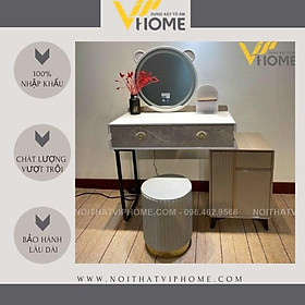 Mua Bàn trang điểm  bàn phấn kèm gương tích hợp đèn LED kèm nút cảm ứng thông minh và ngăn kéo để đồ tện lợi BTD-00095