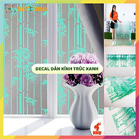Mua Decal dán kính hình lá trúc xanh  khổ ngang 0.9m  che mờ giảm ánh sáng  tăng tính thẩm mỹ