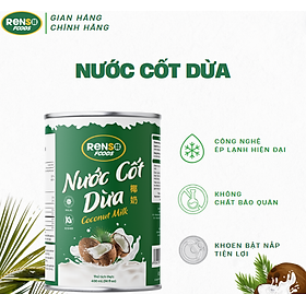 Nước cốt dừa Renso - Chuẩn xuất khẩu - Lon 400ml