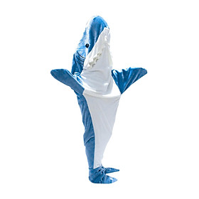 Shark Shape Blanket Parties Plush Funny Clothing Comfortable Cosplay Shark Costume