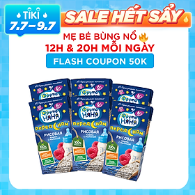 Combo 6 Hộp Sữa đêm gạo vị mâm xôi Fruto Nyanya 200ml