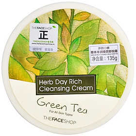 Kem Tẩy Trang THE FACE SHOP Herbal Creamy Cleansing Cream (135g)