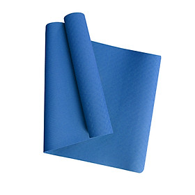 Thảm Yoga MIKIE MAT CLASSIC BLUE 1 màu - TPE nguyên khối - Dày 6mm - Thành phần cao su non tự nhiên - Chống trượt, Không mùi