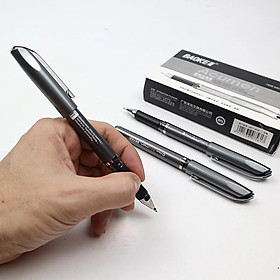 Bút Gel 0,7mm Khô Nhanh ,2 Mực Đen/Xanh ,Có Kẹp Kim Loại, BAOKE/PC1588