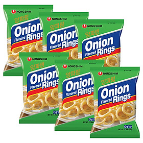 Combo 6 Gói Bánh Snack Hành Nongshim (50g / Gói)