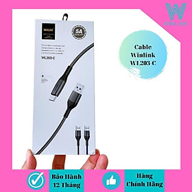 Mua CÁP SẠC WINLINK 203 Đuoi USB - Type C (Sạc full dòng Sony Samsung dòng A   S  Note  Oppo chân mới)- hàng chính hãng