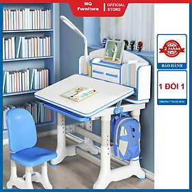 Mua Bộ bàn ghế học sinh chống cận chống gù bàn học thông minh cho bé chỉnh được độ cao có giá đỡ sách và ngăn kéo K05