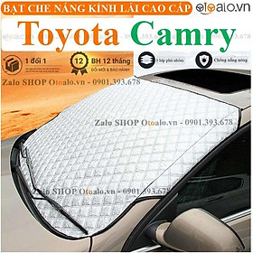 Tấm che chắn nắng nóng kính lái xe ô tô Toyota Camry 3 Lớp Cao Cấp - OTOALO