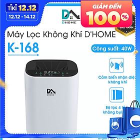 Máy Lọc Không Khí DHOME K-168 - Lọc Sạch Vi Khuẩn Và Khử Mùi- Máy Lọc Không Khí Trong Phòng - Hàng Chính Hãng