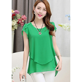 Áo nữ tay búp sen Haint Boutique sm92-xanh rêu