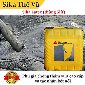 Phụ gia chống thấm vữa cao cấp và tác nhân kết nối - Sika Latex (thùng 5lít)