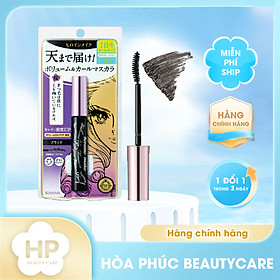Mascara Chống Trôi Siêu Bền Giúp Nâng Cong Và Dày Mi Kissme Volume Up Mascara Super WP (6G)
