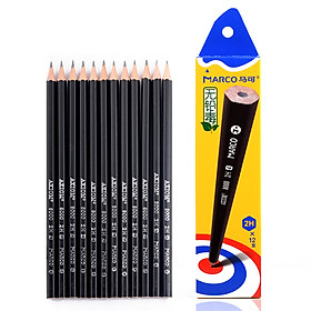 Marco (Marco) 8000-2H-12CB writing pencil black pen (2H) 12 boxed