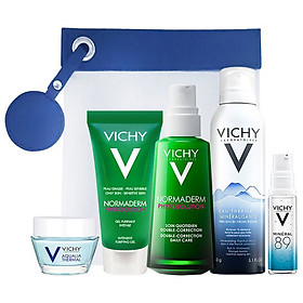 Bộ chăm sóc da chuyên sâu dành cho da dầu mụn Vichy Normaderm Phytosolution 50ml