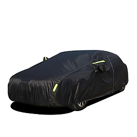 Bạt phủ xe ô tô 5 chỗ thương hiệu Macsim sử dụng trong nhà và ngoài trời chất liệu Polyester - màu đen và màu ghi
