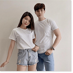 Áo thun cổ tron hottrend NAM NỮ NGẮN TAY CỰC ĐẸP CHO CÁC BẠN TRẺ KHANH AN