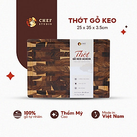 Mua Thớt gỗ Keo (gỗ Tràm) Chef Studio cao cấp hình chữ nhật  đa dụng  an toàn cho sức khỏe