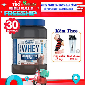 Combo Sữa tăng cơ giảm mỡ CRITICAL WHEY của APPLIED NUTRITION hỗ trợ tăng cơ, phục hồi cơ bắp cho người tập GYM & Bình shaker 600ml (Mẫu ngẫu nhiên) & Cặp cuốn tay