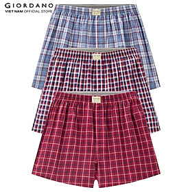 Combo 3 Quần Ngủ Nam Giordano Men's Cotton Boxers 01179139