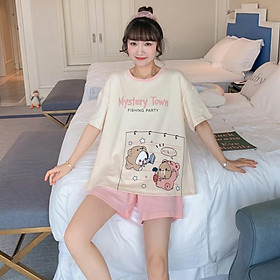 Đồ Bộ Nữ mặc nhà Minh Thư chất liệu Cotton mềm mát dễ thương