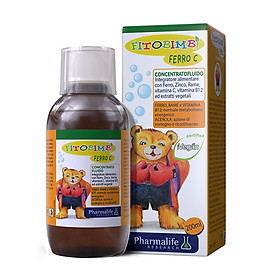 FITOBIMBI FERRO C – SIRO THẢO DƯỢC CHUẨN HÓA CHÂU ÂU BỔ SUNG SẮT VÀ KẼM CHO TRẺ (200ML)