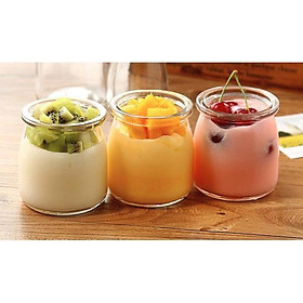 Mua Set 12 Hũ thủy tinh trơn làm sữa chua có nắp 100ml hàng dầy đẹp