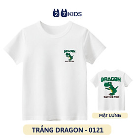 Áo thun bé trai ngắn tay 27Kids áo cộc nam 100% Cotton cho trẻ từ 2