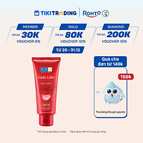 Sữa rửa mặt cải thiện dấu hiệu lão hóa dạng kem Hada Labo Pro-Aging Retinol B3 Cleanser 80g