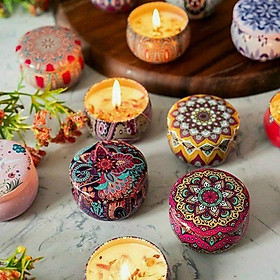Sáp Nến thơm, hoa khô thiên nhiên trang trí phòng sáp nến thơm cao cấp 